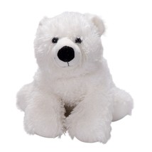 Build A Bear Polar Bear Plush 15&quot; White Fluffy Stuffed Animal Arctic Fri... - $17.68