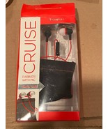 Prime Audio Cruise Wired Earbuds w/Mic &amp; Travel Case Open/Torn Box *NEW*... - $13.66 CAD