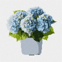 Pepita Needlepoint Canvas: Pot of Hydrangeas, 10&quot; x 10&quot; - $78.00+