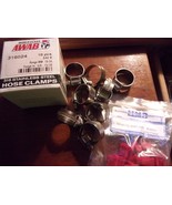 AWBA 316 Stainless Steel 316024 Hose Clamps 5/8&quot;-15/16&quot; Set of 9  WITH 2... - $55.53 CAD