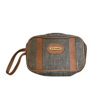 VTG Saks Fifth Avenue Makeup Travel Cosmetic Bag Night Out Toiletry Jets... - $9.89