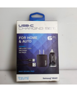 Tzumi Travel Auto Home ChargePak On The Go Charging Set 6 FT. Cable USB-... - £15.50 GBP