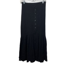 West Of Melrose Black Casual button front midi Skirt Size S - £15.82 GBP