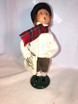 Byers Choice Newspaper Boy Caroler Doll Figure Mint Intelligencer Doyles... - £27.62 GBP