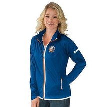 NHL New York Islander Womens Hockey Team Light Weight Full Zip Jacket - £22.49 GBP