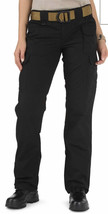 5.11 Tactical Women&#39;s Fast Tac Urban Pants Size 6 Long Black Flat Front - £18.69 GBP