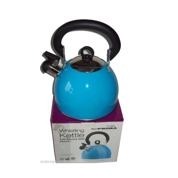 Prima 2.5L Stainless Steel Whistling Kettle in Blue 11122C  - $34.00