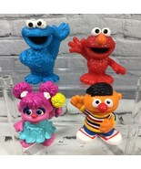 Sesame Street Characters Figures Lot Of 4 Abby Kadabby Elmo Cookie Monst... - $11.88