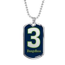 Express Your Love Gifts DangeRuss Seattle Fan Necklace Stainless Steel or 18k Go - £35.68 GBP