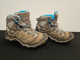 Keen Durand Mid Waterproof Leather Hiking Boots Women&#39;s Size 8.5 Built I... - $48.37