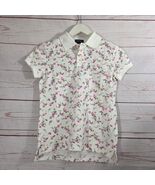 Ralph Lauren Girls White Floral Roses Mesh Polo Shirt Size L NWT - $464.28 MXN