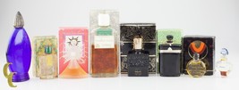 Lot of 8 Vintage Designer Perfumes and Empty Bottles, Great Collection - $417.54