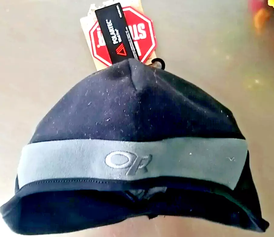 Outdoor Research Kids Alpine GORE-TEX INFINIUM Polartec Hat Es/s Black Gray - $10.00