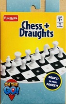 Funskool CHESS + DRAUGHTS On The Go Game Age 7+ FREE SHIP - £24.32 GBP