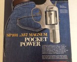 1990 Ruger SP101 357 Magnum Pistol Vintage Print Ad Advertisement  pa16 - $10.88