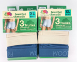 Fruit Of The Loom Fruitful Threads Mens 3pk Trunks Underwear Size XL Lot... - $31.88