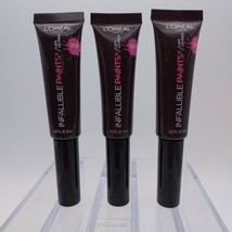 LOT OF 3 L&#39;Oréal Infallible Paints Lip Gloss 304 BEWICTHING BORDEAUX - $12.86