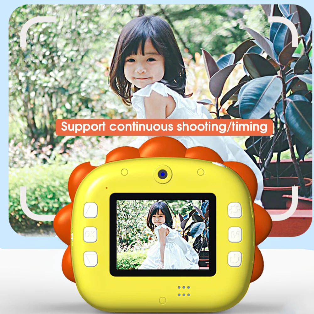 Instant Print Camera Portable 2.4 Inch Print Camera Hd Screen Digital Children - £76.44 GBP+