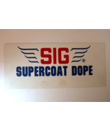 Vtg SIG Supercoat Dope Aircraft Store Display Sign Shop Man Cave Garage ... - $49.99