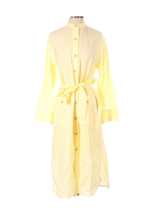 NWT Vince Belted Button Down Midi in Sun Creme Yellow Lightweight Shirt Dress XL - £64.70 GBP