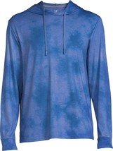 George Men's Relaxed Soft Knit Lounge Hoodie, Blue Size S(34-36) - £17.40 GBP