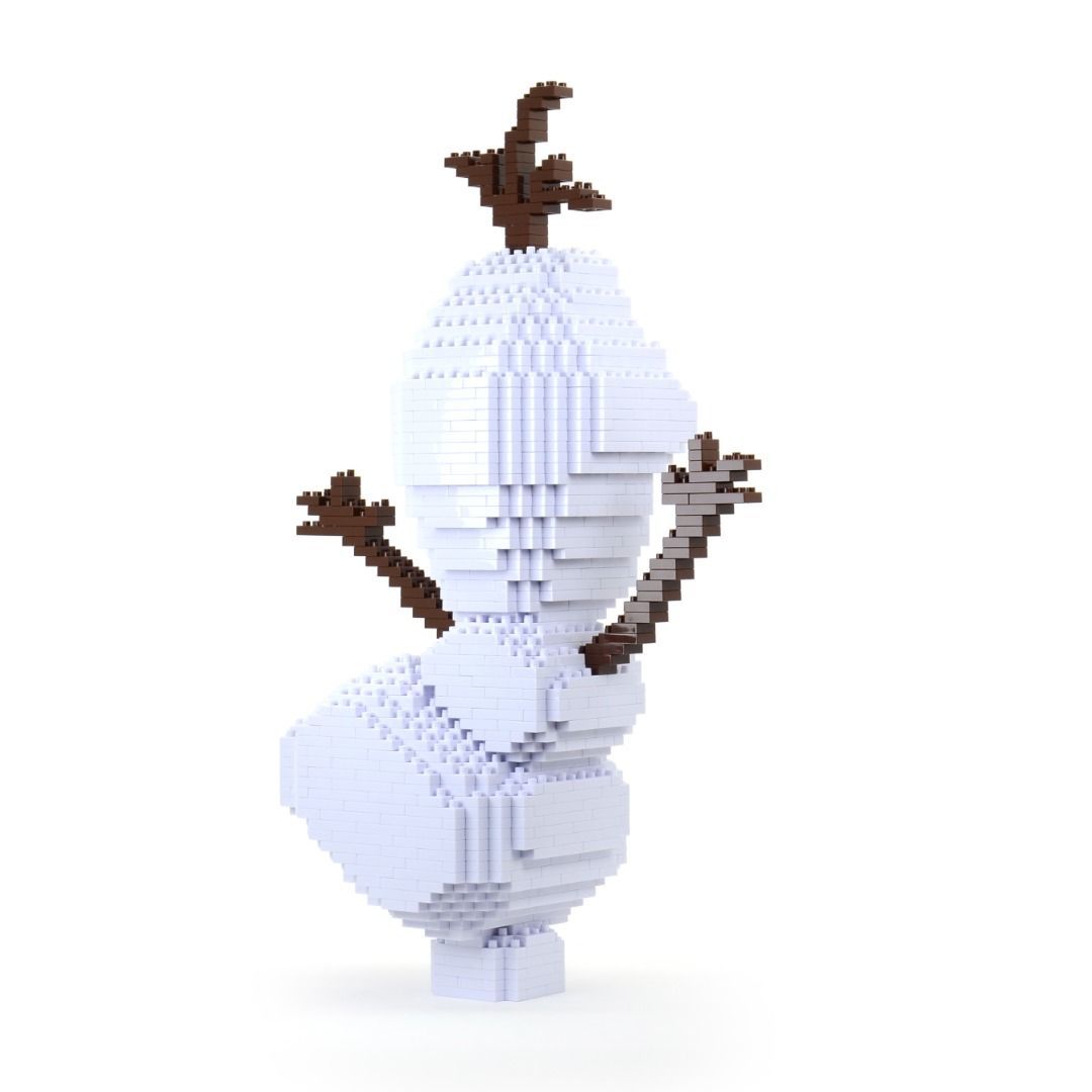 Olaf (Frozen) Sculpture (JEKCA Lego Brick) DIY Kit Item image 5