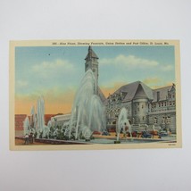 Postcard St. Louis Missouri Aloe Plaza Fountain Union Station Post Office UNPOST - £7.98 GBP