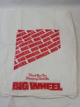 VINTAGE Big Wheel White Plastic Shopping Bag - $19.79