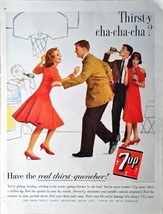 7-Up Thirsty Cha cha cha Soda Dance Woman Dress Basketball-1962 Vintage ... - $13.87 CAD