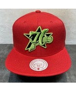 Philadelphia 76ers Hat Reverse Grinch Red Mitchell and Ness Snapback Cap... - $24.30