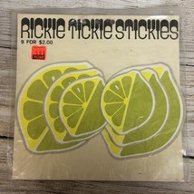 Vintage Rickie Tickie Stickies Mod Fruit Lemons Limes Novelty Stickers 60s 70s - £20.50 GBP