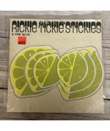 Vintage Rickie Tickie Stickies Mod Fruit Lemons Limes Novelty Stickers 6... - $24.99