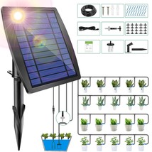 12 Timer Modes Solar Drip Irrigation System - Auto Drip Irrigation Kits, 65.6 Ft - £33.03 GBP