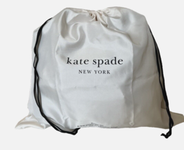 New Kate Spade Large Drawstring Dust bag size 18&quot; x 17&quot; Off White - £17.21 GBP