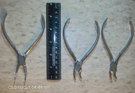 3 Vintage Used Gingivectomy Dental Tools tool CLEV-DENT Pull 111 115 211... - $202.30