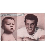 Vintage 1950s TONY CURTIS &quot;Then And Now&quot; Exhibit Supply Company Arcade Card - £5.70 GBP