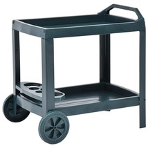  Beverage Cart Green 27.2"x20.9"x28.3" Plastic - €122,26 EUR