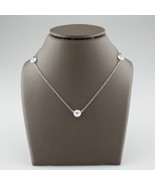 Collana In Oro Bianco 14K Con Zaffiri Cubici JCM Meravigliosa A Catena 20&quot; - €248,16 EUR