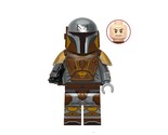 Mandalorian Silver Brown Star Wars Tv Show Action Figures - $6.76