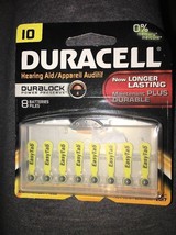 Duracell Size 10 Hearing Aid Batteries Hearing Aids Pack of 8 - $14.85