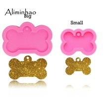 Dog Bone Shape Silicone Mould for Keychain Pendant Clay DIY Jewelry Making Mold - £7.12 GBP