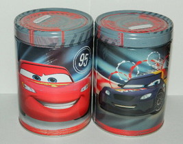 Walt Disney's Cars 2 Movie Large Round Illustrated Tin Coin Bank Style A UNUSED - $6.89