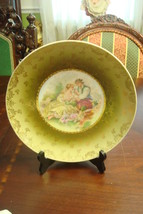 Antique Victoria Carlsbad Austria Bowl Hand Painted Garden Courting Lovers[#40] - £50.55 GBP