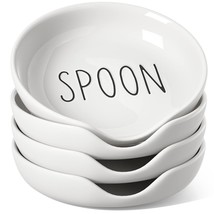 Ceramic Spoon Rest For Kitchen, 5 Inches Spoon Holder For Stove Top, Ute... - £28.13 GBP