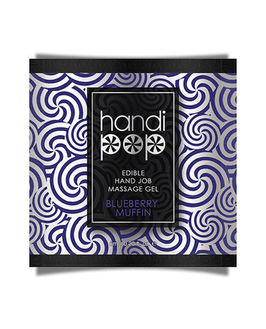 Primary image for Handipop Hand Job Massage Gel Single Use Packet - 6 Ml Blueberry Muffin