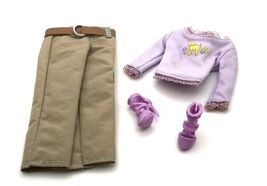 Mattel Barbie 2006 Forever Taffy Replacement Shirt and Pants With Shoes - $7.00