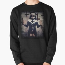  Satanic Nun 2 Men&#39;s Pullover Black Sweatshirt - £26.30 GBP