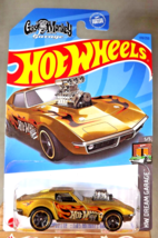 2023 Hot Wheels #139 Hw Dream Garage 5/5 &#39;68 Corvette Gas Monkey Garage Gold - £6.88 GBP
