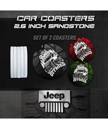 Jeep Car Coasters, Wrangler Car Coasters, Jeep Sandstone Car Coasters, J... - €8,55 EUR