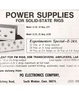 1975 PO Power Supplies Solid State Radio Advertisement Electronics C82QST - €17,17 EUR
